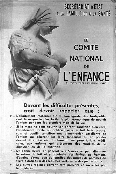 File:Poster; "Comite national de l'enfance", c. 1940 Wellcome L0012177.jpg