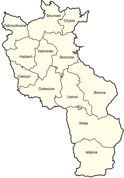 File:Powiat cieszyński - Mapa podpisana.png