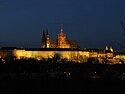 View of Prague Castle At Night