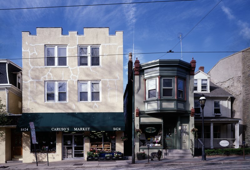 File:Quiet Chestnut Hill neighborhood shopping area, Philadelphia, Pennsylvania LCCN2011635139.tif