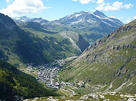A general view of Val d'Isère.