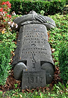Tombe de Pierre-Paul Ulmer au cimetière de Ravensbourg