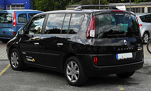 Renault Espace Edition 25th dCi 175 (IV, Facelift) – Heckansicht, 17. Juli 2011, Ratingen.jpg