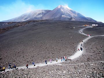 Route naar berghut Torre del Filosofo