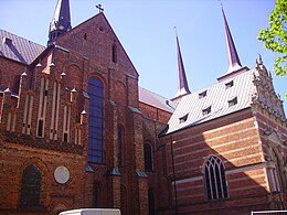 Cattedrale di Roskilde, romanica, gotica e rinascimentale, mattoni e pietra