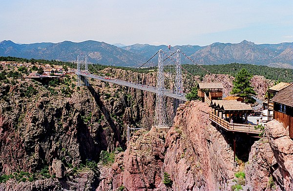 Royal Gorge Bridge in 1987