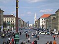 Siegestor, direction North (from Odeonzplatz)