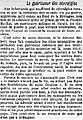 Article du journal Le Temps décrivant saint Goulien guérisseur des névralgies (en 1913).