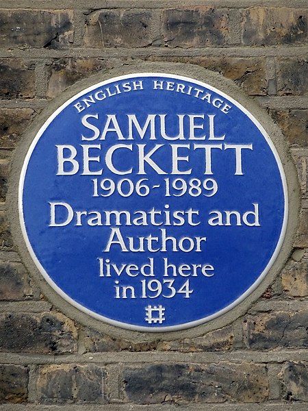 File:Samuel Beckett 1906-1989 dramatist and author lived here in 1934.jpg