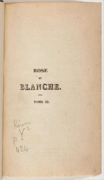 File:Sand - Rose et Blanche ou la comédienne et la religieuse, Tome III, 1831.djvu