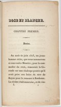 CHAPITRE PREMIER. Denise. Au mois de juin 1823, un jeune homme riche, que nous nommerons si vous voulez Maurice, pour la commodité du récit, remontait la Gironde sur une chaloupe pontée qu’il avait prise aux bains de mer de Royan pour le ramener à Bordeaux. La rivière était mauvaise, et de