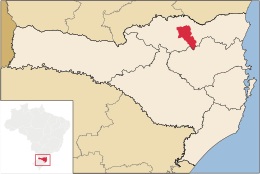 Itaiópolis - Carte