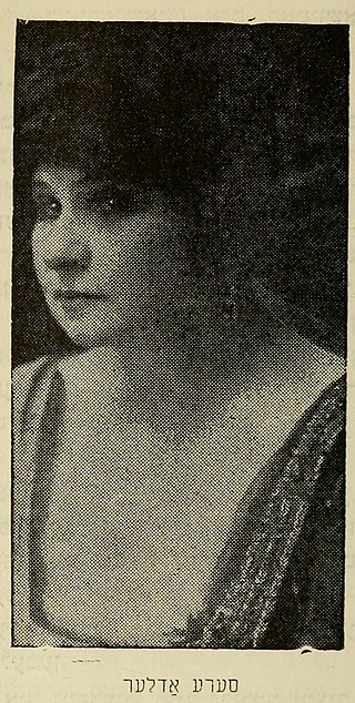 <span class="mw-page-title-main">Sara Adler</span> Russian-born American actress in the Yiddish theater