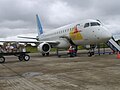 Samolot linii lotniczych SATENA na lotnisku Santiago Perez Quiroz