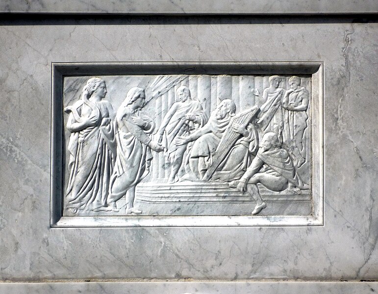 File:Schillerdenkmal Berlin, Begas, Flachrelief.jpg