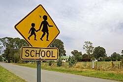 School sign