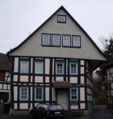 English: Half-timbered building in Schotten, Alteburg 12, Hesse, Germany