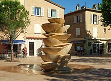 Sculpture-fontaine Spirale, Jean-Yves Lechevallier.