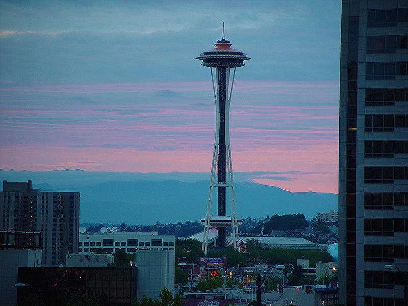 File:Seattle tower sunset.jpg