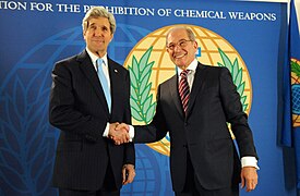 Secretary Kerry Shakes Hands With OPCW Director-General Uzumcu.jpg