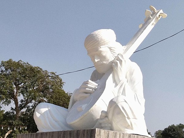 Statue of Bhittai in Bhit Shah, Sindh, Pakistan