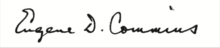Handtekening van Eugene Commins