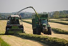 Silage harvesting in Clonard.