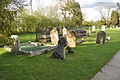 English: Cemetery near Holy Cross Church in Slapton Polski: Cmentarz przy kościele Świętego Krzyża w miejscowości Slapton