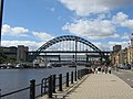 From Quayside promenade Downstream Newcastle side 6 August 2007