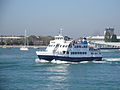 Solent and Wightline Cruises Wight Scene, in Portsmouth Harbour, Portsmouth, Hampshire.