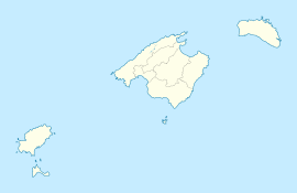 Palma na mapi Balearskih Otoka