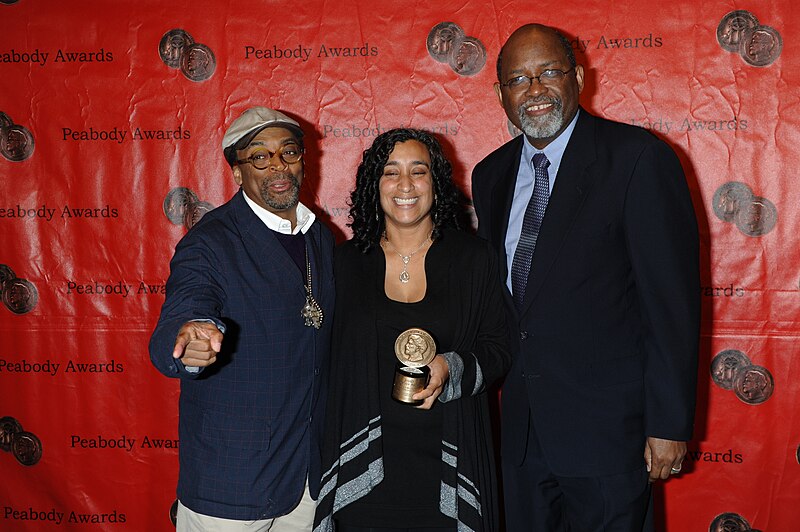 File:Spike Lee, Geeta Gandbhir and Samuel D. Pollard, May 23, 2011.jpg