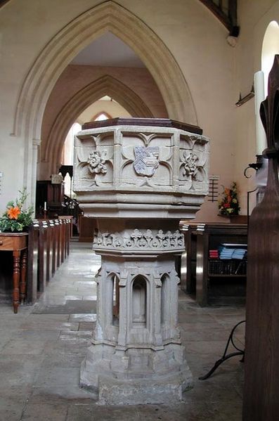 File:St Michael, Stanton Harcourt, Oxon - Font - geograph.org.uk - 1610918.jpg