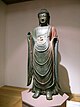 Stojící pozlacený bronz Bhaisajyaguru Buddha z chrámu Baengnyulsa (백률사 금동 약사 여래 입상) .jpg