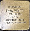 Stolperstein Dalbergstraße 2a Irma Wolff