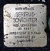 Stolperstein Wielandstr 5 (Schön) Gertrud Schächter.jpg