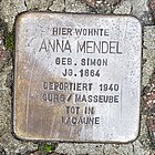 Stolperstein für Anna Mendel