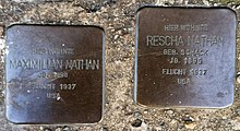 Stolpersteine ​​Babenhausen Fahrstrasse 10 Nathan.jpg