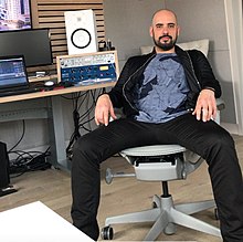 Greiss in his studio, April 2019