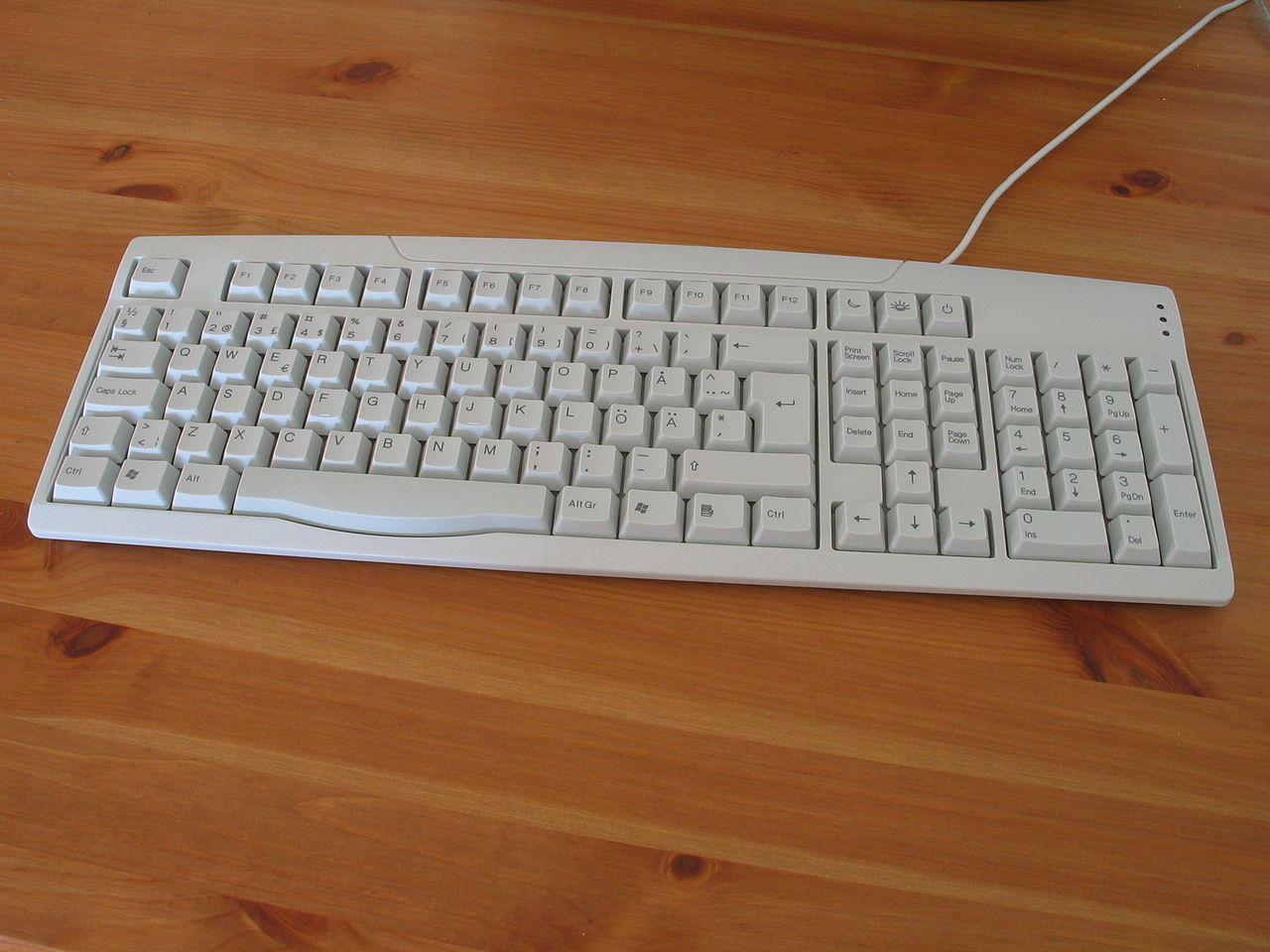 parts Twisted Steadily File:Swedish keyboard 20050614.jpg - Wikimedia Commons