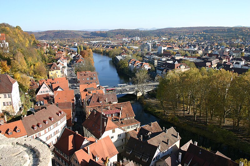 File:Tübingen - Altstadt - Ansicht vom Turm der Stiftskirche - Blick nach SO (1).jpg