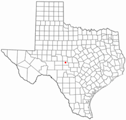 Location of Menard, Texas