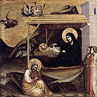 Taddeo Gaddi, Nativity, circa 1325, Fundación Colección Thyssen-Bornemisza, Pedralbes[2]