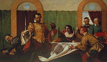 Taming of the Shrew by Augustus Egg (1860). Taming of the shrew.jpg