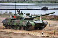 Тип 96A на танковом биатлоне 2014 года