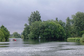 The Lynch island in the River Thames