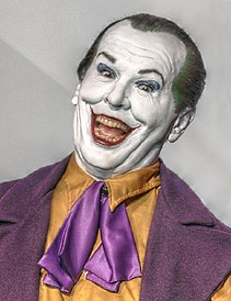 Joker-viaszbáb Jack Nicholson által megszemélyesített ábrázolása