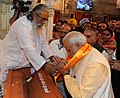 The Prime Minister, Shri Narendra Modi at Durgiana temple, in Punjab on March 23, 2015. The Union Minister for Food Processing Industries, Smt. Harsimrat Kaur Badal is also seen.jpg