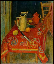 Stół z czerwonym obrusem, 1915, Metropolitan Museum of Art