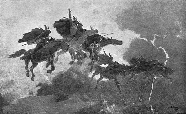 『ワルキューレの騎行』（ジョン・チャールズ・ドールマン、1909年）